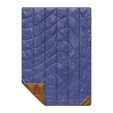 Rumpl Backcountry Puffy Blanket - Trace Valley Marionberry Backcountry Puffy Blanket - Trace Valley Marionberry | Rumpl Blankets For Everywhere Printed Backcountry Puffy