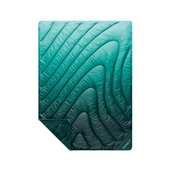 Fleece Puffy Throw Blanket - Jade Fade