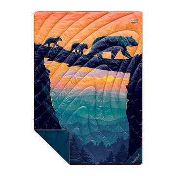 Rumpl Original Puffy Blanket - Great Smoky National Park Great Smoky National Park Blanket | Rumpl Blankets Printed Original