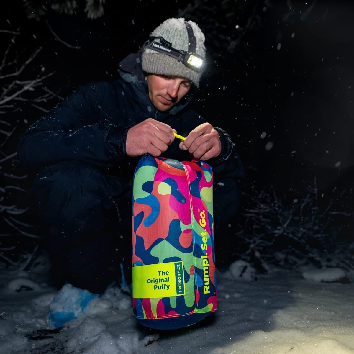 Rumpl Original Puffy Blanket - Hyper Abstraction Original Puffy Blanket - Hyper Abstraction | Rumpl Blankets For Everywhere Printed Original