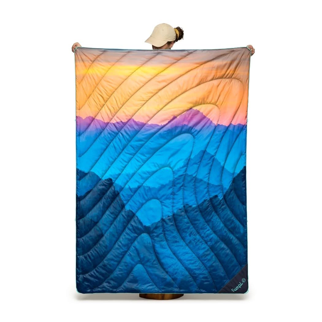 Rumpl Original Puffy Blanket - Misty Peaks Mountainscape Original Puffy Blanket - Misty Peaks Mountainscape | Rumpl Blankets For Everywhere Printed Original