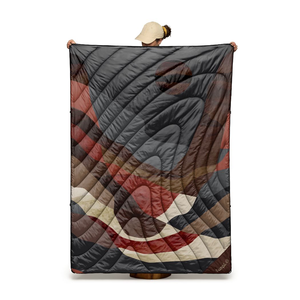 Rumpl Original Puffy Blanket - Valley Mocha Original Puffy Blanket - Valley Mocha | Rumpl Blankets For Everywhere Printed Original