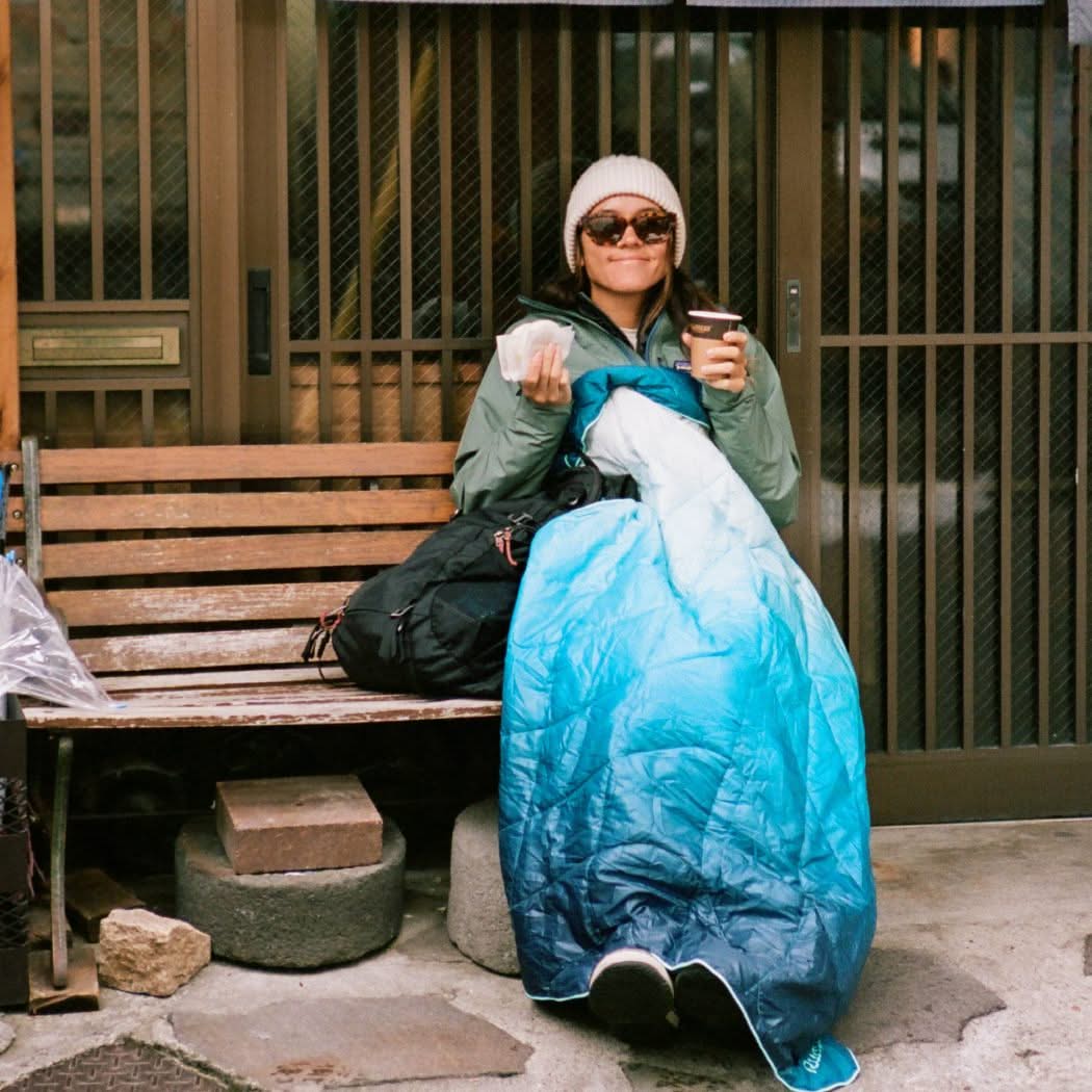 Rumpl Travel Puffy Blanket - Deepfoam Fade Travel Puffy Blanket - Deepfoam Fade | Rumpl Blankets for Everywhere Printed Travel