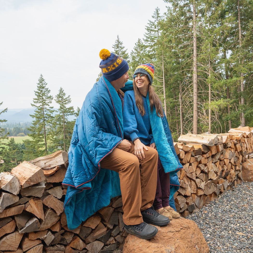 Rumpl Fleece Puffy 2 Person Blanket - Deepwater Fleece Puffy 2 Person Blanket - Deepwater | Rumpl Blankets For Everywhere Solid Fleece Puffy