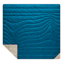 Fleece Puffy 2 Person Blanket - Seascape Cream