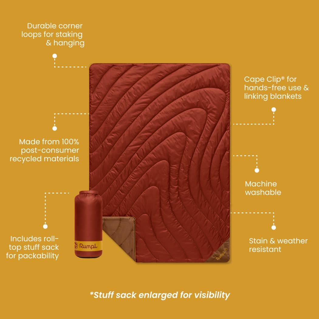 Rumpl Original Puffy 2 Person Blanket - Sedona Original Puffy 2 Person Blanket - Sedona | Rumpl Blankets For Everywhere Solid Original