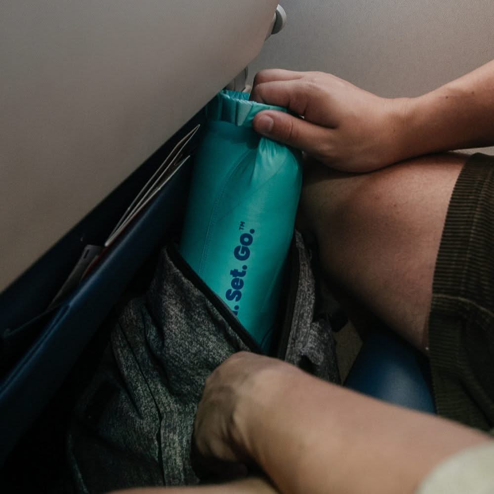 Rumpl Travel Puffy Blanket - Seafoam Travel Puffy Blanket - Seafoam | Rumpl Blankets for Everywhere Solid Travel