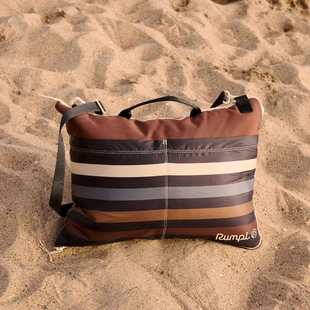 Rumpl Stash Mat XL - Mocha Mini Stripes Stash Mat XL - Mocha Mini Stripes | Rumpl Blankets For Everywhere Stash Mat