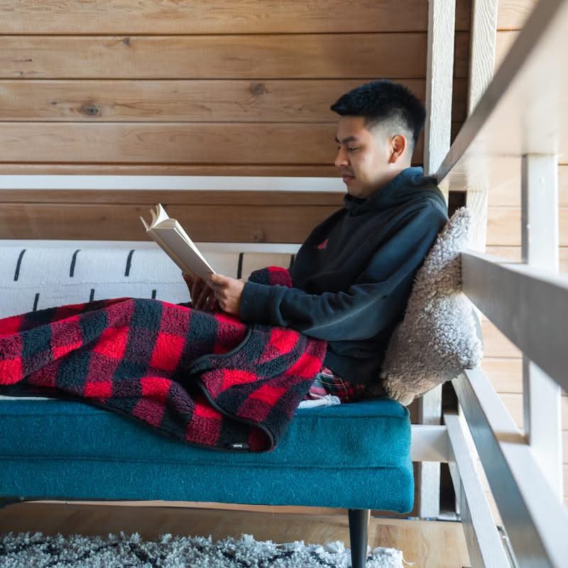 Rumpl Sherpa Fleece Blanket - Buffalo Check Sherpa Fleece