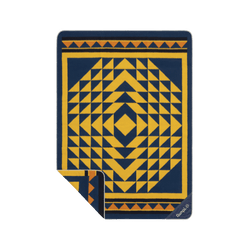 Merino Softwool Throw Blanket - Quilted Amber