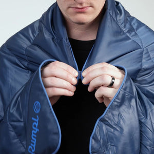 Campfire Puffy Blanket - Sage Navy