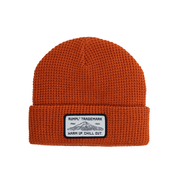 Rumpl Waffle Beanie - Trademark/Burnt Orange Trademark Waffle Beanie - Ember Orange | Rumpl Blankets for Everywhere Apparel
