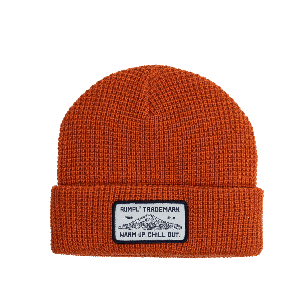 Rumpl Waffle Beanie - Trademark/Burnt Orange Trademark Waffle Beanie - Ember Orange | Rumpl Blankets for Everywhere Apparel