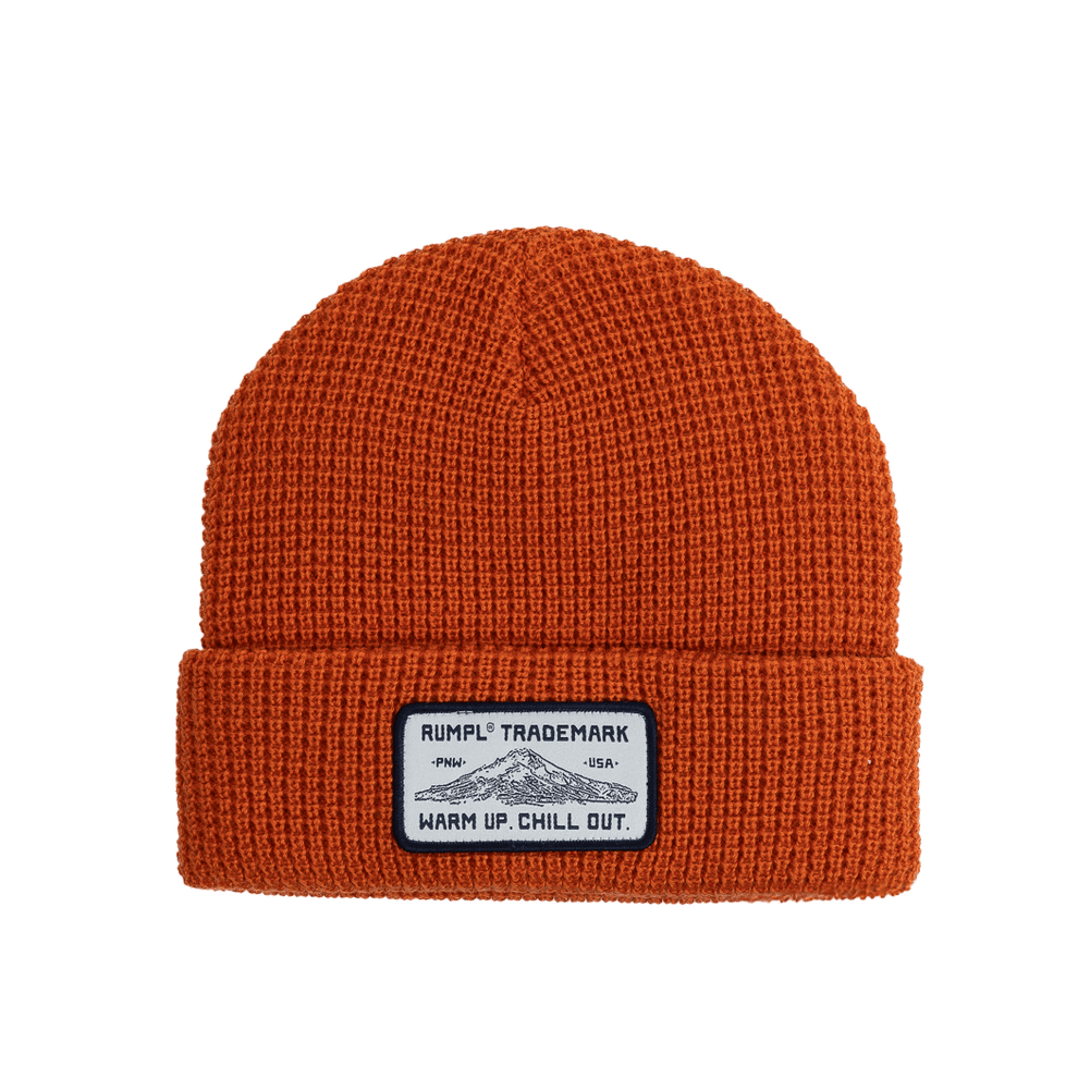 Rumpl Waffle Beanie - Trademark/Burnt Orange Trademark Waffle Beanie - Ember Orange | Rumpl Blankets for Everywhere Apparel