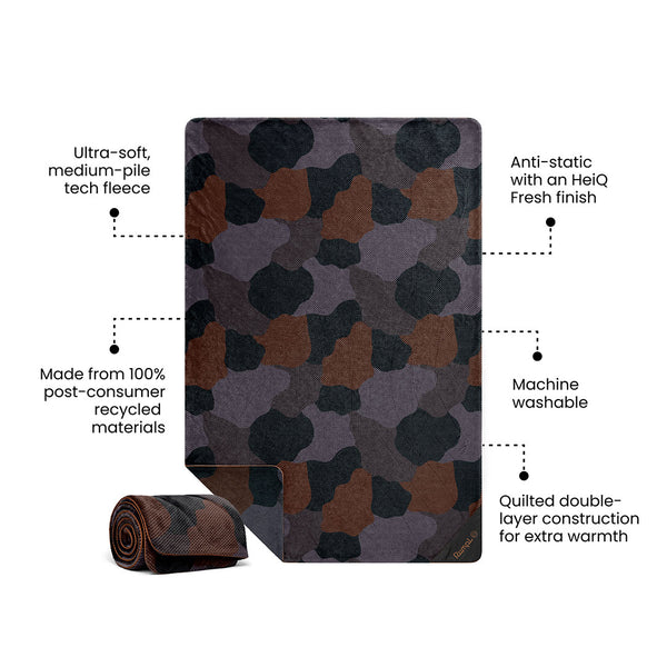 Rumpl Après Fleece Blanket - Puzzled Black Après Fleece Blanket - Puzzled Black | Rumpl Blankets For Everywhere Après Fleece