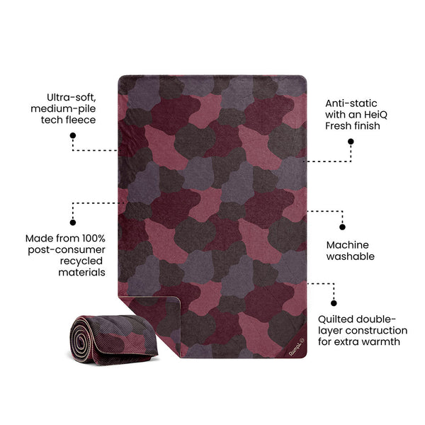 Rumpl Après Fleece Throw Blanket - Puzzled Fig Après Fleece Throw Blanket - Puzzled Fig | Rumpl Blankets For Everywhere Après Fleece