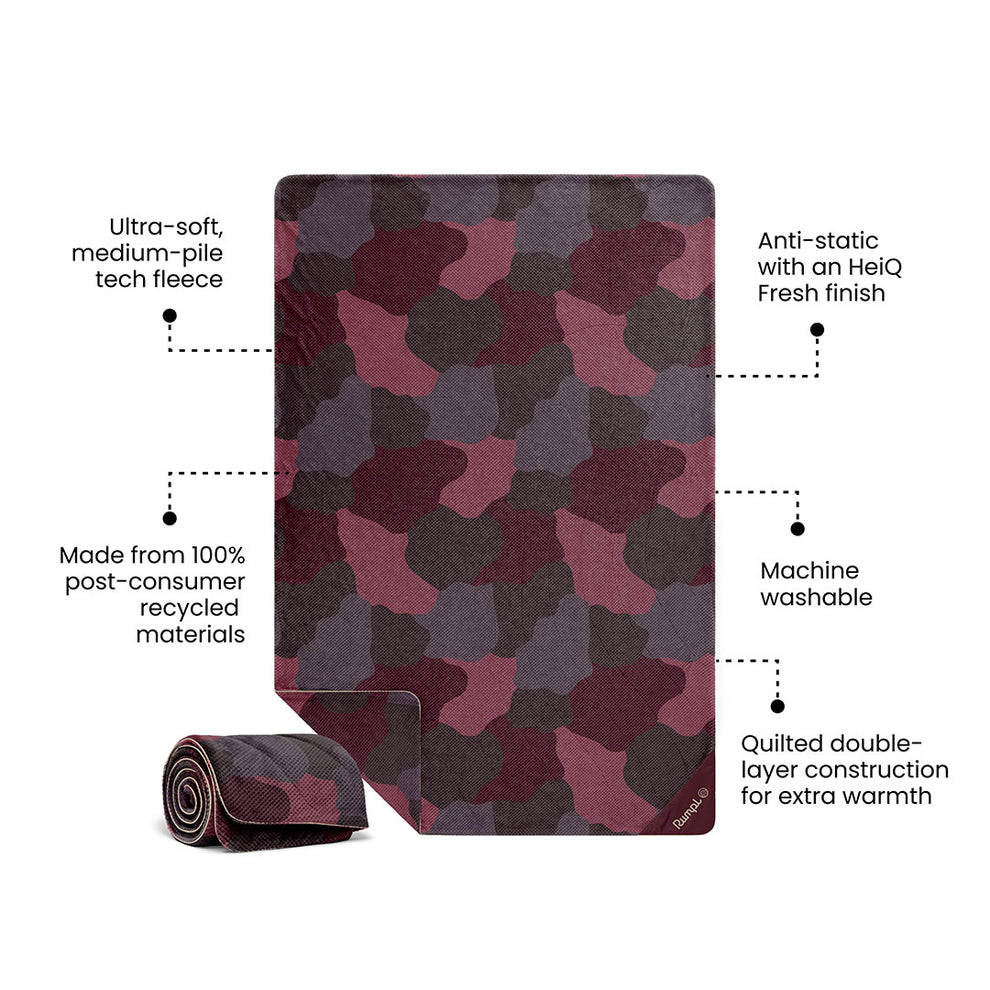Rumpl Après Fleece Throw Blanket - Puzzled Fig Après Fleece Throw Blanket - Puzzled Fig | Rumpl Blankets For Everywhere Après Fleece