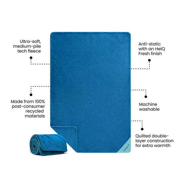 Rumpl Après Fleece Throw Blanket - Seascape Blue Après Fleece Throw Blanket - Seascape Blue | Rumpl Blankets For Everywhere Après Fleece