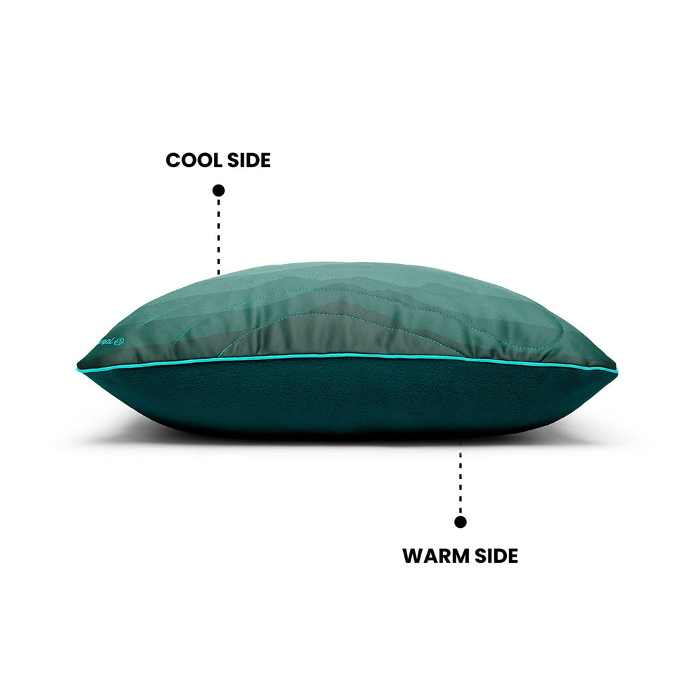 Rumpl The Camp Pillow - Cascade Fade The Adjustable Camp Pillow | Rumpl Blankets & Gear Camp Pillow