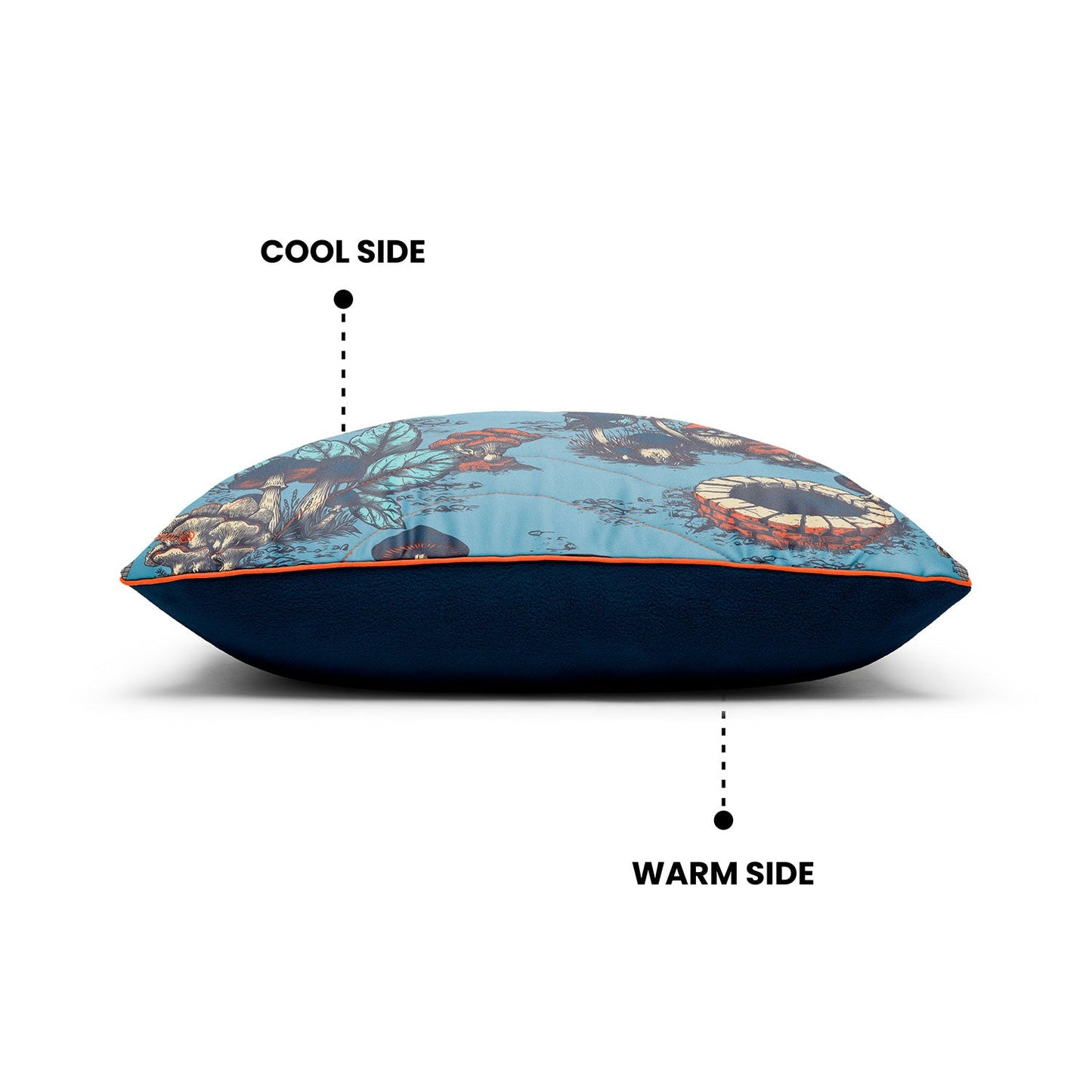 Rumpl The Camp Pillow - Magic Mushrooms The Camp Pillow - Magic Mushrooms | Rumpl Blankets For Everywhere Camp Pillow