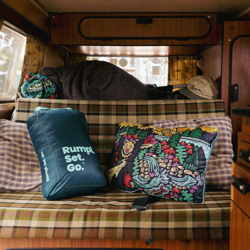 Rumpl The Camp Pillow - Rae Lang - Protect The Porkies The Camp Pillow - Protect The Porkies | Rumpl Blankets For Everywhere Camp Pillow