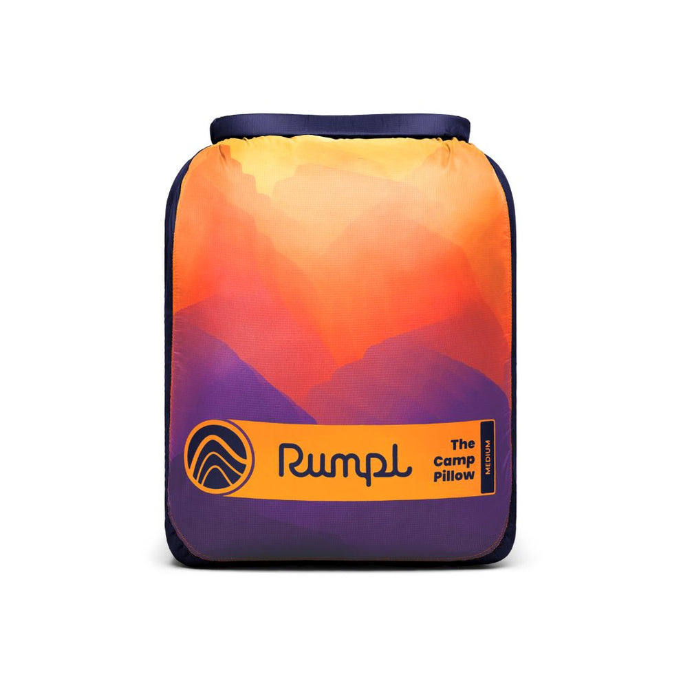 Rumpl The Camp Pillow - Watercolor Glow The Camp Pillow - Magic Mushrooms | Rumpl Blankets For Everywhere Camp Pillow