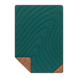 Flame Puffy Blanket - Hot Moss