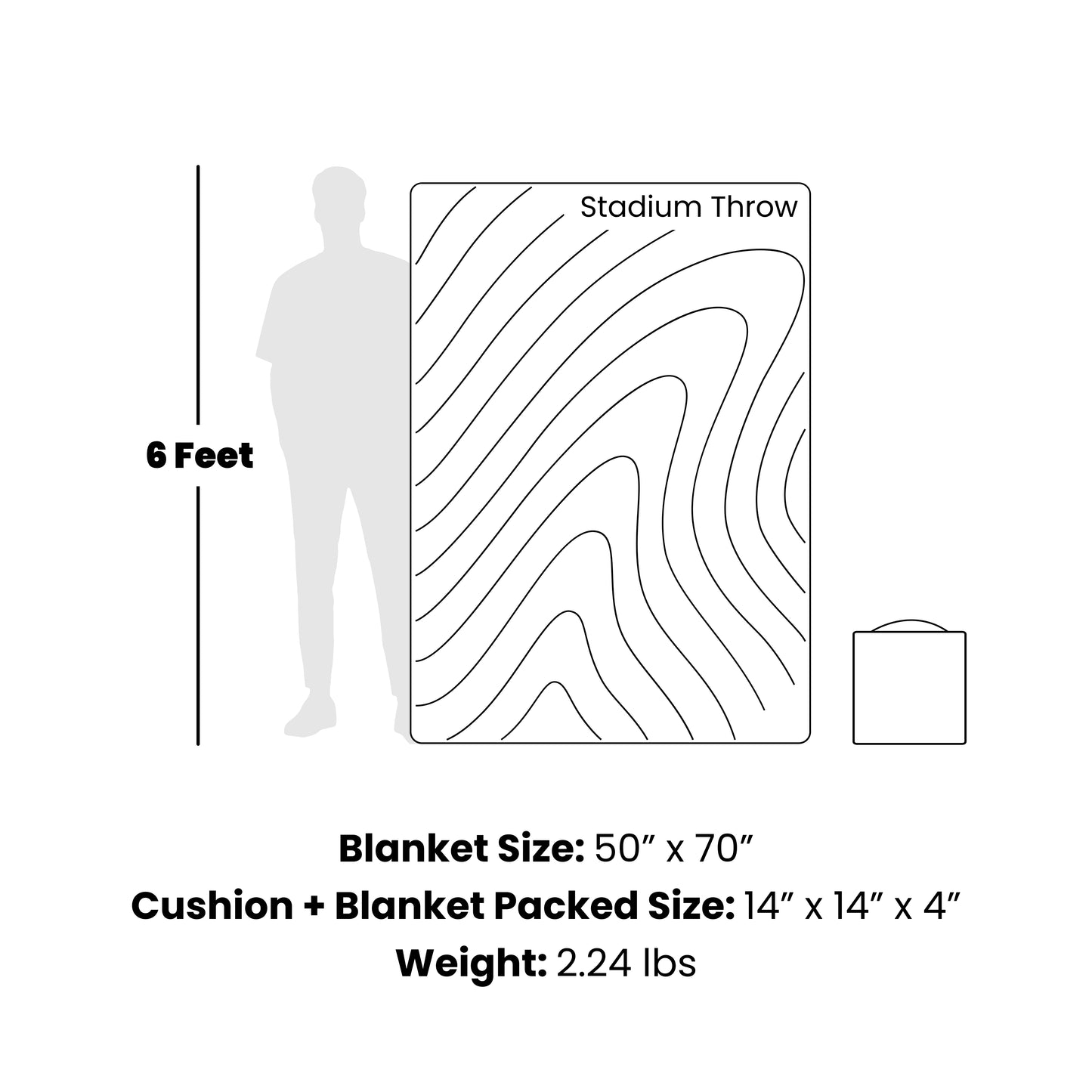 Rumpl Gametime Puffy Blanket - Blue / Blue Gametime Puffy Blanket - Blue / Blue | Rumpl Blankets For Everywhere Gametime Puffy
