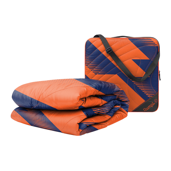Rumpl Gametime Puffy Blanket - Blue / Orange Gametime Puffy Blanket - Blue / Orange | Rumpl Blankets For Everywhere Gametime Puffy