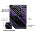 Rumpl Gametime Puffy Blanket - Purple / Black Gametime Puffy Blanket - Purple / Black | Rumpl Blankets For Everywhere Gametime Puffy