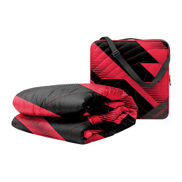 Rumpl Gametime Puffy Blanket - Red / Black Gametime Puffy Blanket - Red / Black | Rumpl Blankets For Everywhere Gametime Puffy