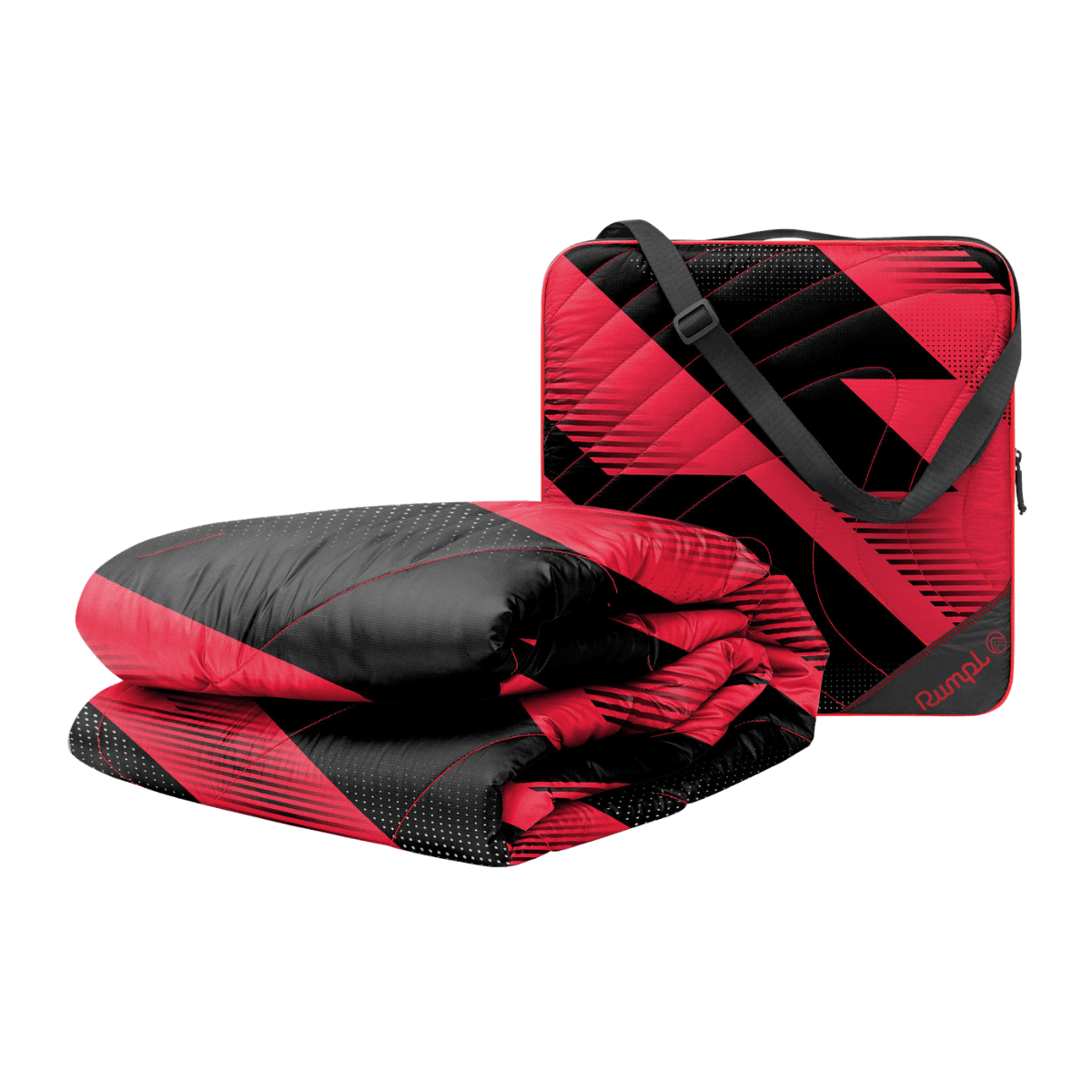 Rumpl Gametime Puffy Blanket - Red / Black Gametime Puffy Blanket - Red / Black | Rumpl Blankets For Everywhere Gametime Puffy