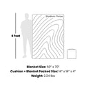 Rumpl Gametime Puffy Blanket - Red / Black Gametime Puffy Blanket - Red / Black | Rumpl Blankets For Everywhere Gametime Puffy