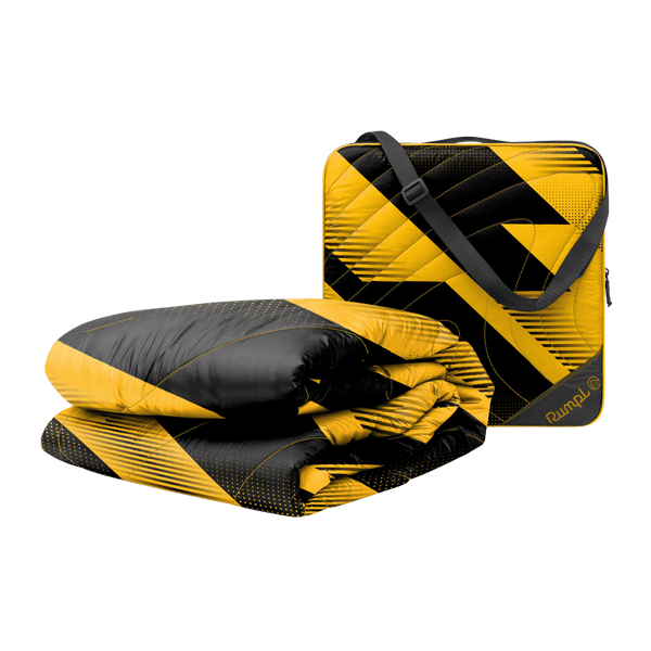 Rumpl Gametime Puffy Blanket - Yellow / Black Gametime Puffy Blanket - Yellow / Black | Rumpl Blankets For Everywhere Gametime Puffy