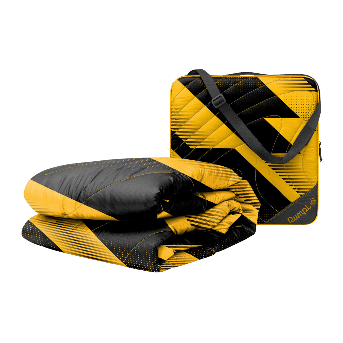 Rumpl Gametime Puffy Blanket - Yellow / Black Gametime Puffy Blanket - Yellow / Black | Rumpl Blankets For Everywhere Gametime Puffy
