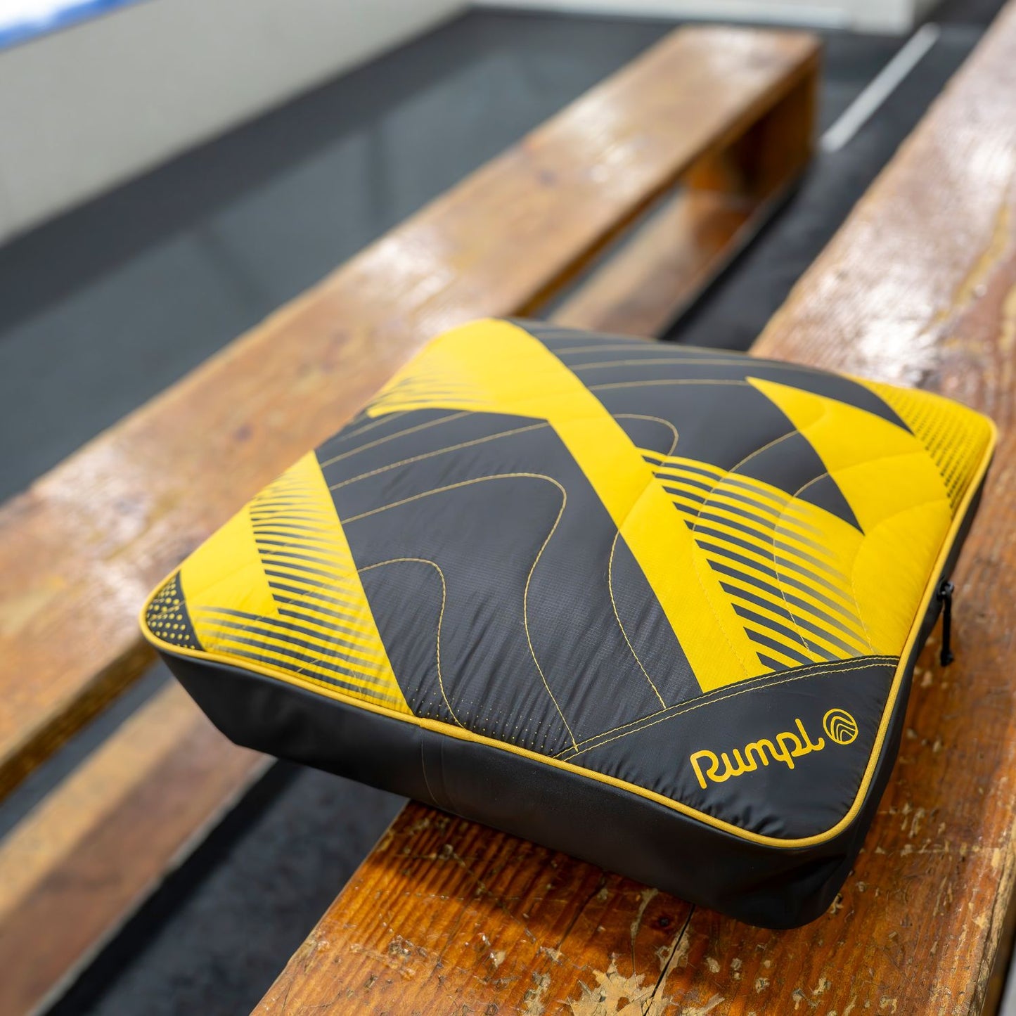 Rumpl Gametime Puffy Blanket - Yellow / Black Gametime Puffy Blanket - Yellow / Black | Rumpl Blankets For Everywhere Gametime Puffy