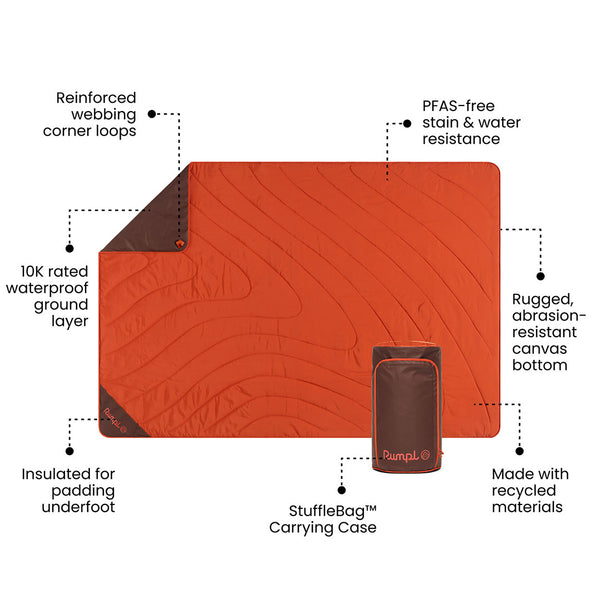 Rumpl Overland Mat - Sedona Overland Mat - Sedona | Rumpl Blankets for Everywhere Overland Mat