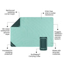 Rumpl Overland Mat - Wasabi Overland Mat - Wasabi | Rumpl Blankets for Everywhere Overland Mat