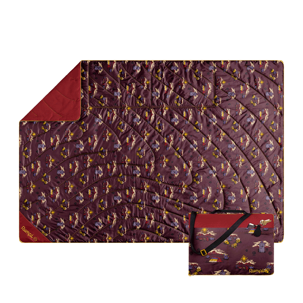 Rumpl Stash Mat - Cherry Desert Cheers Stash Mat - Cherry Desert Cheers | Rumpl Blankets For Everywhere Overland Mat
