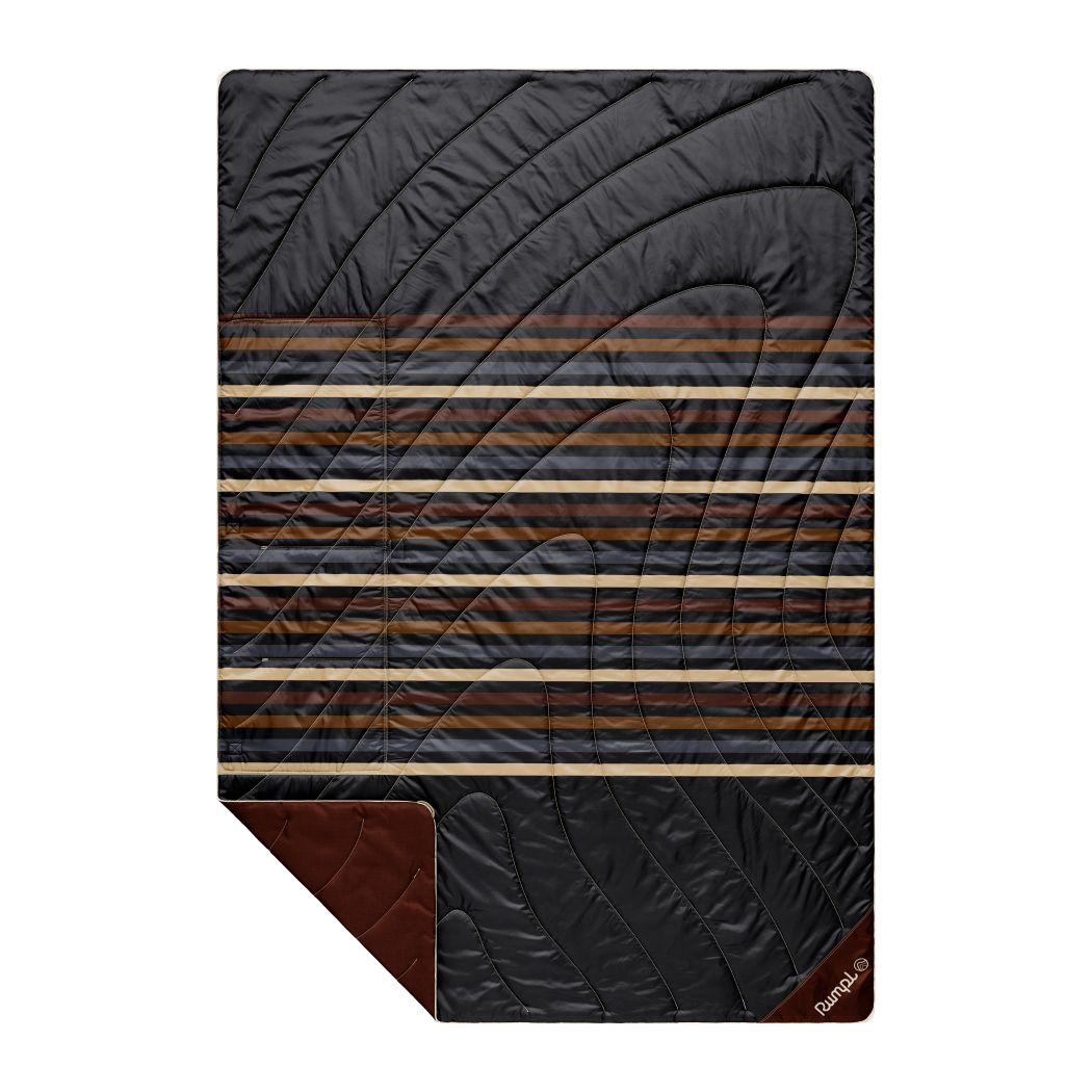 Rumpl Stash Mat - Mocha Mini Stripes Stash Mat - Mocha Mini Stripes | Rumpl Blankets For Everywhere Overland Mat