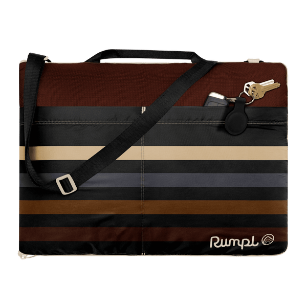 Rumpl Stash Mat - Mocha Mini Stripes Stash Mat - Mocha Mini Stripes | Rumpl Blankets For Everywhere Overland Mat