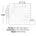 Rumpl Stash Mat XL - Jade Fade Stash Mat XL - Jade Fade | Rumpl Blankets For Everywhere Overland Mat