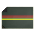 Rumpl Pack Mat - Green Retro Stripes Pack Mat - Green Retro Stripes | Rumpl Blankets For Everywhere Pack Mat