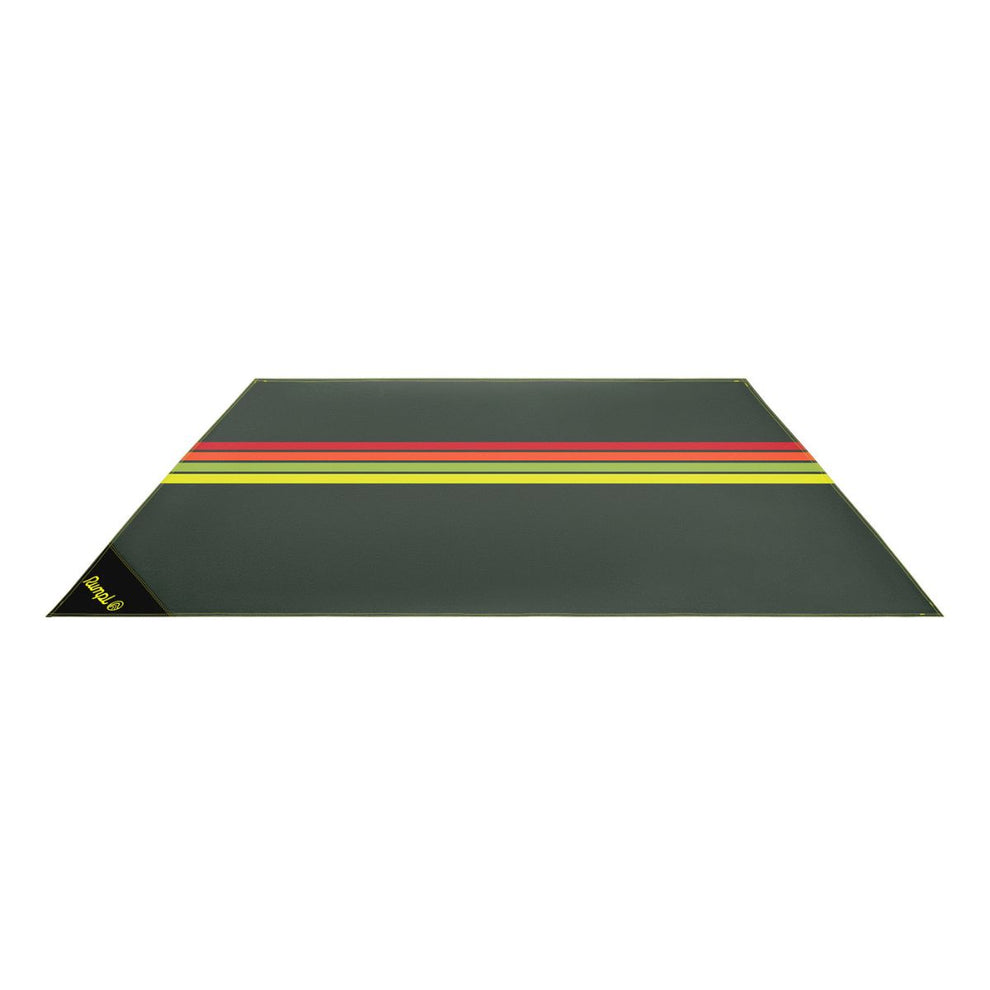 Rumpl Pack Mat - Green Retro Stripes Pack Mat - Green Retro Stripes | Rumpl Blankets For Everywhere Pack Mat