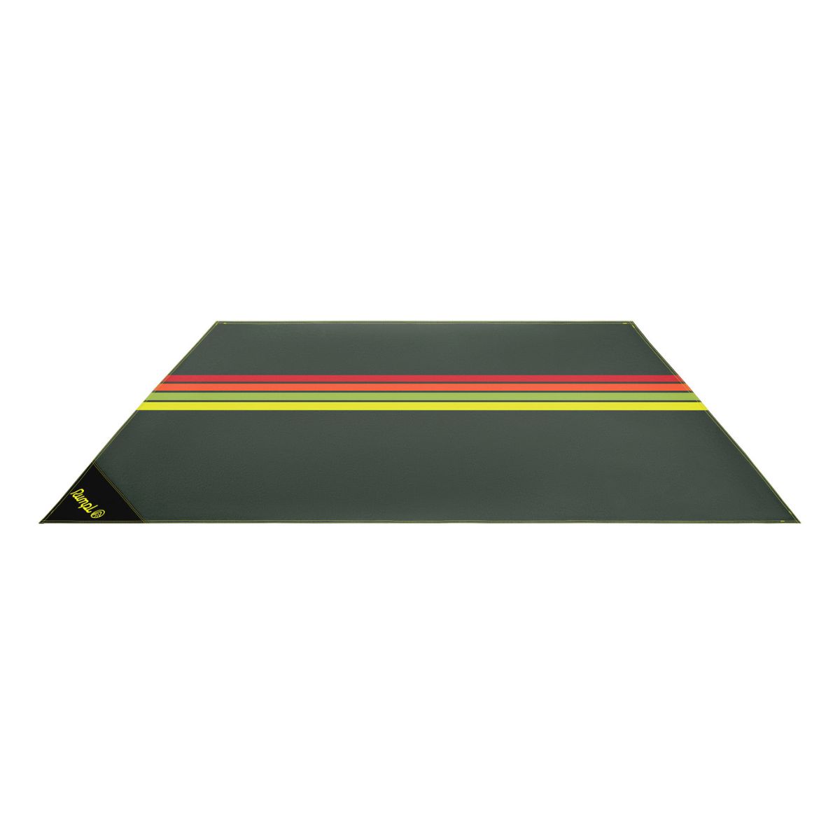 Rumpl Pack Mat - Green Retro Stripes Pack Mat - Green Retro Stripes | Rumpl Blankets For Everywhere Pack Mat