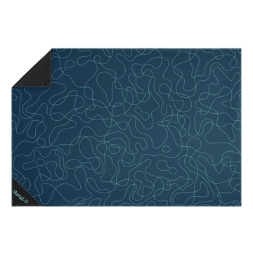 Rumpl Pack Mat - Puzzled Blue Pack Mat - Puzzled Blue | Rumpl Blankets For Everywhere Pack Mat