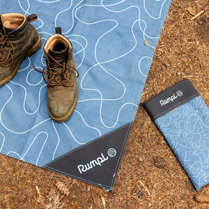 Pack Mat - Puzzled Blue