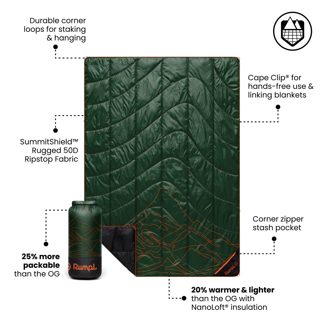 Backcountry Puffy Blanket - Mountain Green Peak