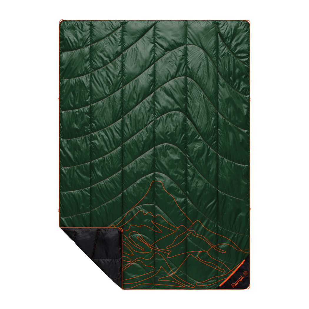 Backcountry Puffy Blanket: Mountain Green Peak | Rumpl. Set. Go.