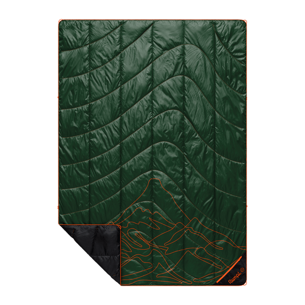 Backcountry Puffy Blanket: Mountain Green Peak | Rumpl. Set. Go.